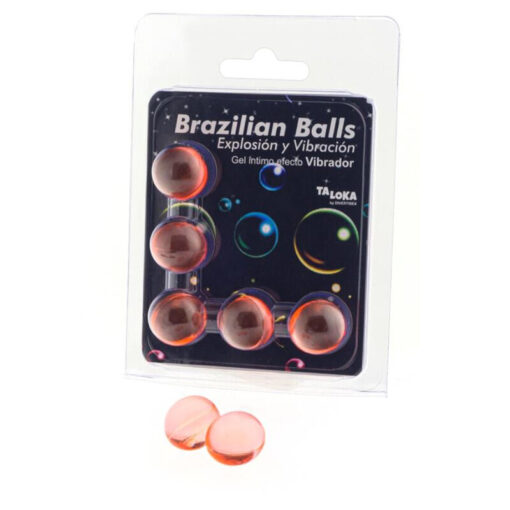 TALOKA – BRAZILIAN BALLS GEL EXCITANTE EFECTO VIBRACIÓN 5 BOLAS - intimamenities.com