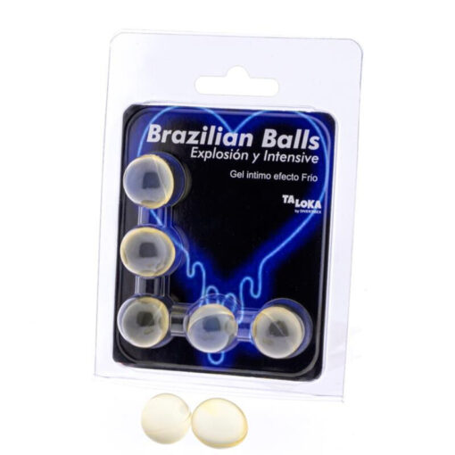 TALOKA – BRAZILIAN BALLS GEL EXCITANTE EFECTO FRIO Y VIBRACIÓN 5 BOLAS - intimamenities.com