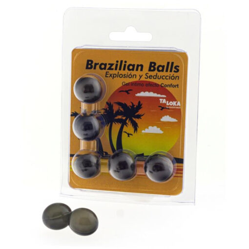 TALOKA – BRAZILIAN BALLS GEL EXCITANTE EFECTO CONFORT 5 BOLAS - intimamenities.com