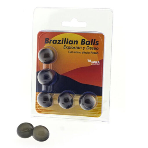TALOKA – BRAZILIAN BALLS GEL EXCITANTE EFECTO FRESCOR 5 BOLAS - intimamenities.com