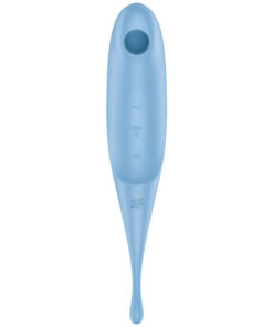 SATISFYER – TWIRLING PRO ESTIMULADOR Y VIBRADOR AZUL - intimamenities.com