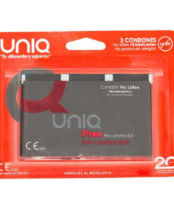UNIQ – FREE PRESERVATIVOS CON ARO PROTECTOR SIN LATEX 3 UNIDADES - intimamenities.com