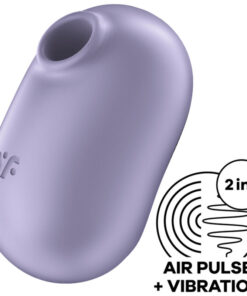 SATISFYER – PRO TO GO 2 ESTIMULADOR Y VIBRADOR DOBLE VIOLETA - intimamenities.com