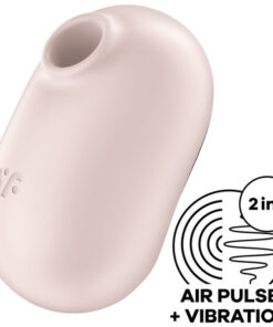 SATISFYER – PRO TO GO 2 ESTIMULADOR Y VIBRADOR DOBLE BEIGE - intimamenities.com