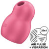 SATISFYER – PRO TO GO 1 ESTIMULADOR Y VIBRADOR DOBLE ROJO - intimamenities.com