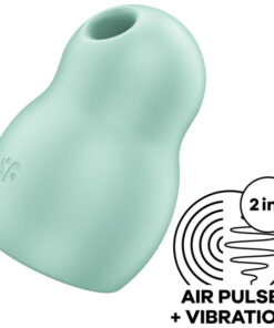 SATISFYER – PRO TO GO 1 ESTIMULADOR Y VIBRADOR DOBLE VERDE - intimamenities.com