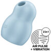 SATISFYER – PRO TO GO 1 ESTIMULADOR Y VIBRADOR DOBLE AZUL - intimamenities.com