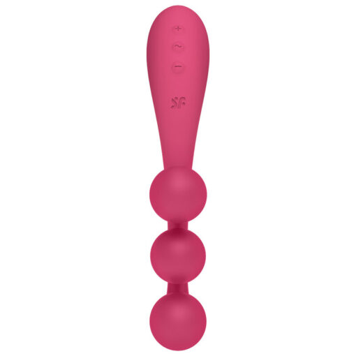 SATISFYER – TRI BALL 1 MULTI VIBRADOR ROJO - intimamenities.com