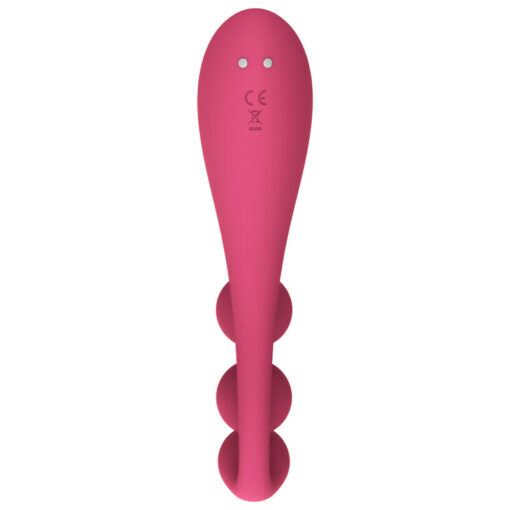 SATISFYER – TRI BALL 1 MULTI VIBRADOR ROJO - intimamenities.com