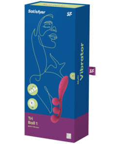 SATISFYER – TRI BALL 1 MULTI VIBRADOR ROJO - intimamenities.com