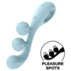 SATISFYER – TRI BALL 2 MULTI VIBRADOR AZUL - intimamenities.com