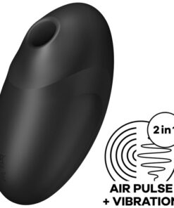 SATISFYER – VULVA LOVER 3 ESTIMULADOR Y VIBRADOR NEGRO - intimamenities.com