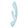 SATISFYER – TRIPLE OH VIBRADOR HÍBRIDO AZUL - intimamenities.com
