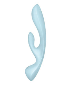 SATISFYER – TRIPLE OH VIBRADOR HÍBRIDO AZUL - intimamenities.com