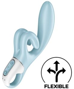 SATISFYER – TOUCH ME VIBRADOR RABBIT AZUL - intimamenities.com