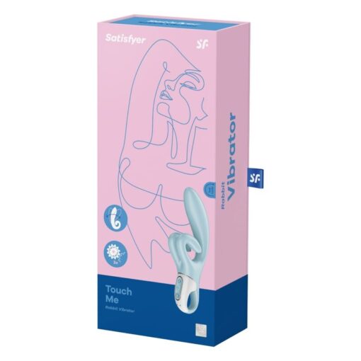 SATISFYER – TOUCH ME VIBRADOR RABBIT AZUL - intimamenities.com