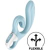 SATISFYER – LOVE ME VIBRADOR RABBIT AZUL - intimamenities.com