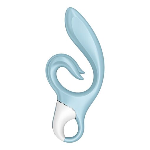 SATISFYER – LOVE ME VIBRADOR RABBIT AZUL - intimamenities.com