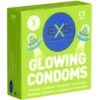 EXS CONDOMS – GLOWN IN THE DARK - intimamenities.com