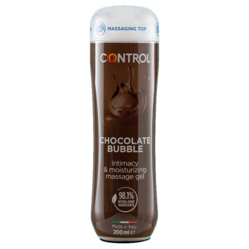 CONTROL – GEL DE MASAJE 3 EN 1 CHOCOLATE BUBBLE 200 ML - intimamenities.com