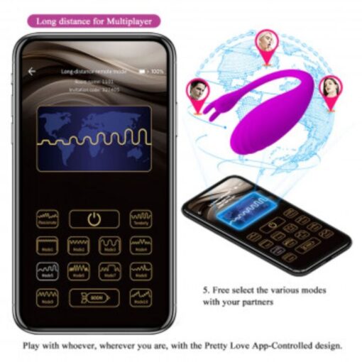 PRETTY LOVE – CATALINA MASAJEADOR FREE APP LILA - intimamenities.com