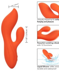 CALEXOTICS – STELLA DUAL TEASER NARANJA - intimamenities.com