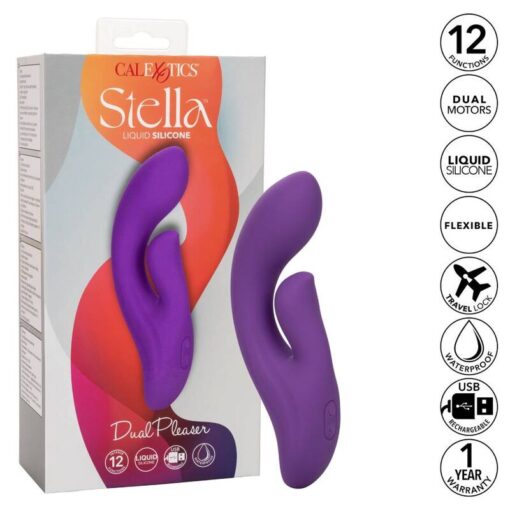 CALEXOTICS – STELLA DUAL PLEASER VIOLETA - intimamenities.com