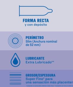 DUREX – INVISIBLE EXTRA LUBRICADO 12 UNIDADES - intimamenities.com