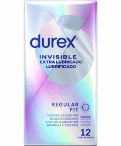 DUREX – INVISIBLE EXTRA LUBRICADO 12 UNIDADES - intimamenities.com