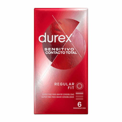 DUREX – SENSITIVO CONTACTO TOTAL 6 UNIDADES - intimamenities.com