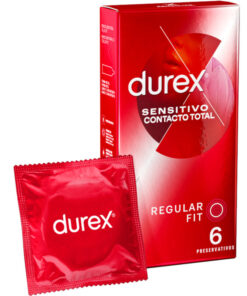 DUREX – SENSITIVO CONTACTO TOTAL 6 UNIDADES - intimamenities.com