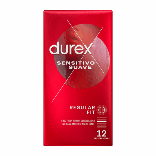 DUREX – SENSITIVO SUAVE 12 UNIDADES - intimamenities.com