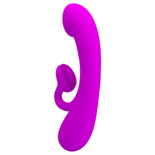 PRETTY LOVE – SINCERE VIBRADOR Y ONDAS ESTIMULADORAS DE CLÍTORIS SILICONA MORADO - intimamenities.com