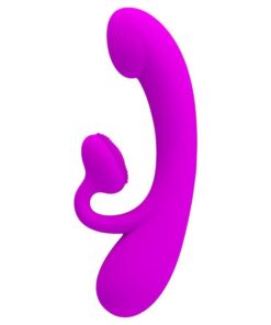 PRETTY LOVE – SINCERE VIBRADOR Y ONDAS ESTIMULADORAS DE CLÍTORIS SILICONA MORADO - intimamenities.com