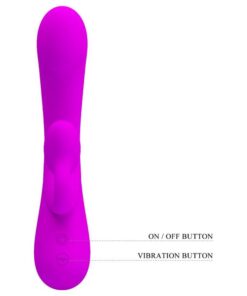 PRETTY LOVE – SINCERE VIBRADOR Y ONDAS ESTIMULADORAS DE CLÍTORIS SILICONA MORADO - intimamenities.com