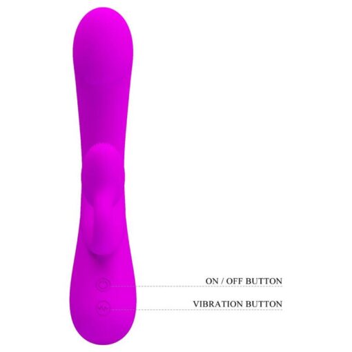 PRETTY LOVE – SINCERE VIBRADOR Y ONDAS ESTIMULADORAS DE CLÍTORIS SILICONA MORADO - intimamenities.com