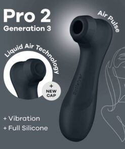 SATISFYER – PRO 2 GENERACIÓN 3 LIQUID AIR TECHNOLOGY NEGRO - intimamenities.com