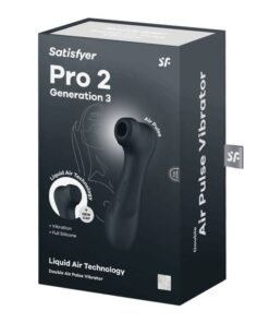 SATISFYER – PRO 2 GENERACIÓN 3 LIQUID AIR TECHNOLOGY NEGRO - intimamenities.com