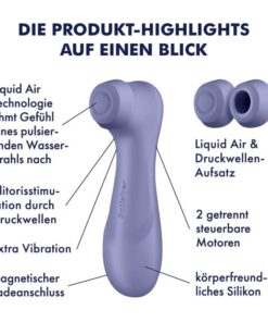 SATISFYER – PRO 2 GENERACIÓN 3 LIQUID AIR TECHNOLOGY LILA - intimamenities.com