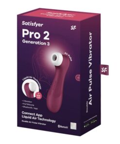SATISFYER – PRO 2 GENERACIÓN 3 GRANATE BLUETOOTH & APP - intimamenities.com