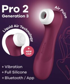 SATISFYER – PRO 2 GENERACIÓN 3 GRANATE BLUETOOTH & APP - intimamenities.com