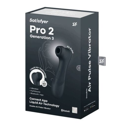 SATISFYER – PRO 2 GENERACIÓN 3 NEGRO BLUETOOTH & APP - intimamenities.com