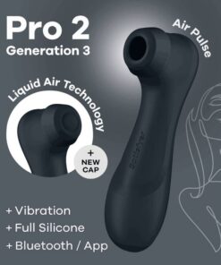 SATISFYER – PRO 2 GENERACIÓN 3 NEGRO BLUETOOTH & APP - intimamenities.com