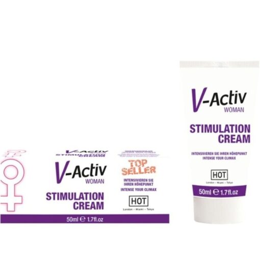 HOT – V-ACTIV CREMA ESTIMULADORA MUJER 50ML - intimamenities.com