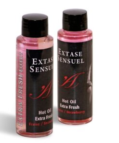 EXTASE SENSUAL – ACEITE MASAJE EFECTO EXTRA FRESH FRESA 100 ML - intimamenities.com