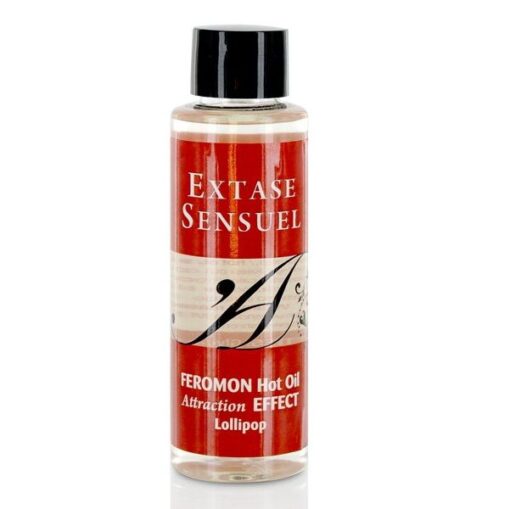 EXTASE SENSUAL – ACEITE MASAJE EFECTO CALOR CON FEROMONAS PIRULET 100 ML - intimamenities.com