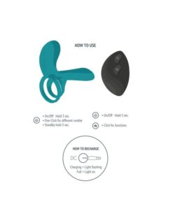 XOCOON – ANILLO VIBRADOR PARA PAREJAS VERDE - intimamenities.com