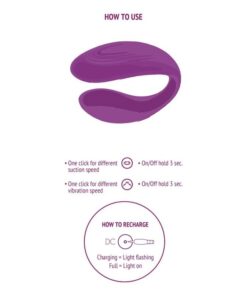 XOCOON – BOUND LOVE VIBRADOR PARA PAREJAS MORADO - intimamenities.com