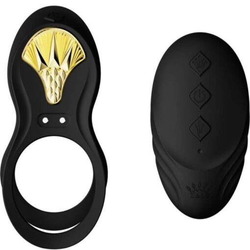 ZALO – BAYEK ANILLO VIBRADOR CONTROL REMOTO PAREJAS NEGRO - intimamenities.com