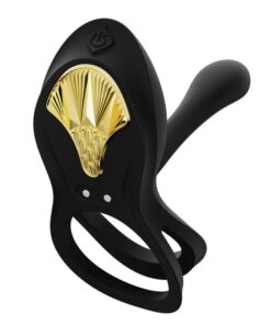 ZALO – BAYEK ANILLO VIBRADOR CONTROL REMOTO PAREJAS NEGRO - intimamenities.com